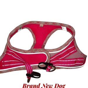 Red and Tan Dog Harness
